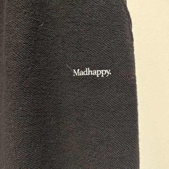 Mad Happy Textured Black Sweatpants - Picture 3 of 3